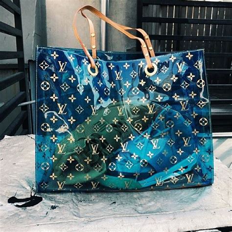 louis vuitton beach bag blue|louis vuitton ladies tote bags.